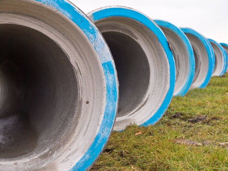 concrete pipes for construction